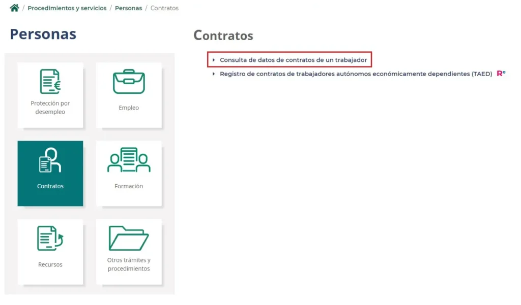 como descargar un contrato laboral en la plataforma sepe de forma sencilla