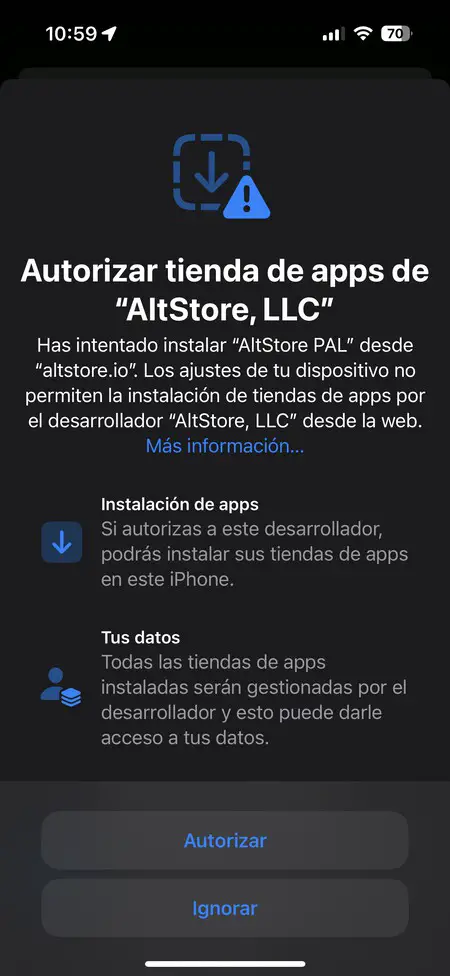 como utilizar altstore para instalar aplicaciones en dispositivos ios