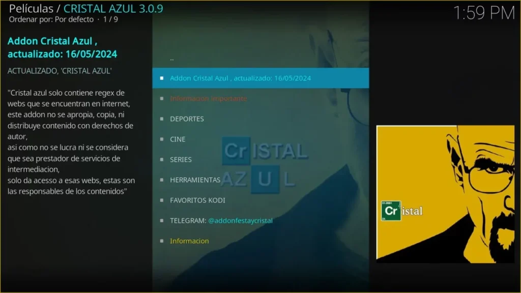 guia completa sobre el addon cristal azul una herramienta imprescindible