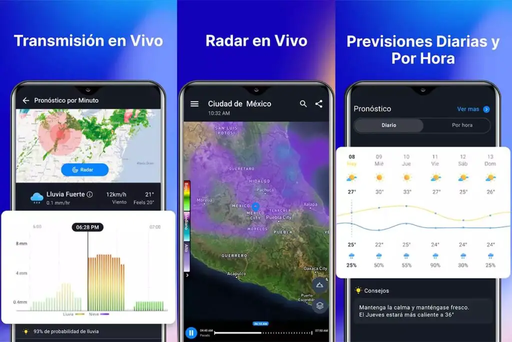 la mejor aplicacion del tiempo para consultar pronosticos fiables