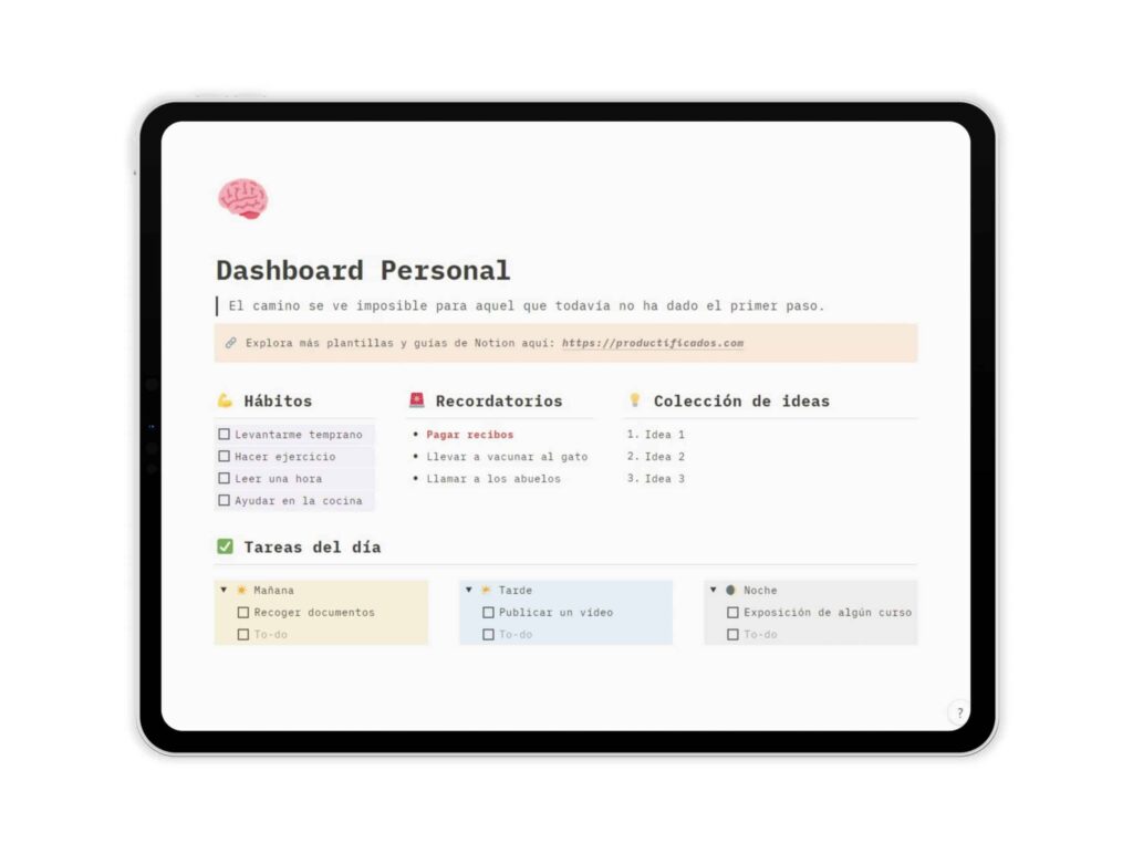 las plantillas de notion son una herramienta eficaz para mejorar la productividad