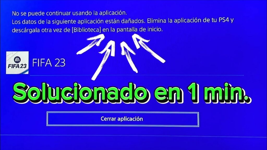 como solucionar el error de base de datos danada en ps4