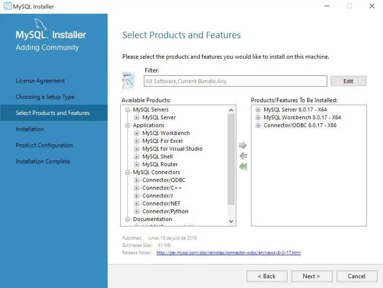 donde guarda mysql las bases de datos en windows 10