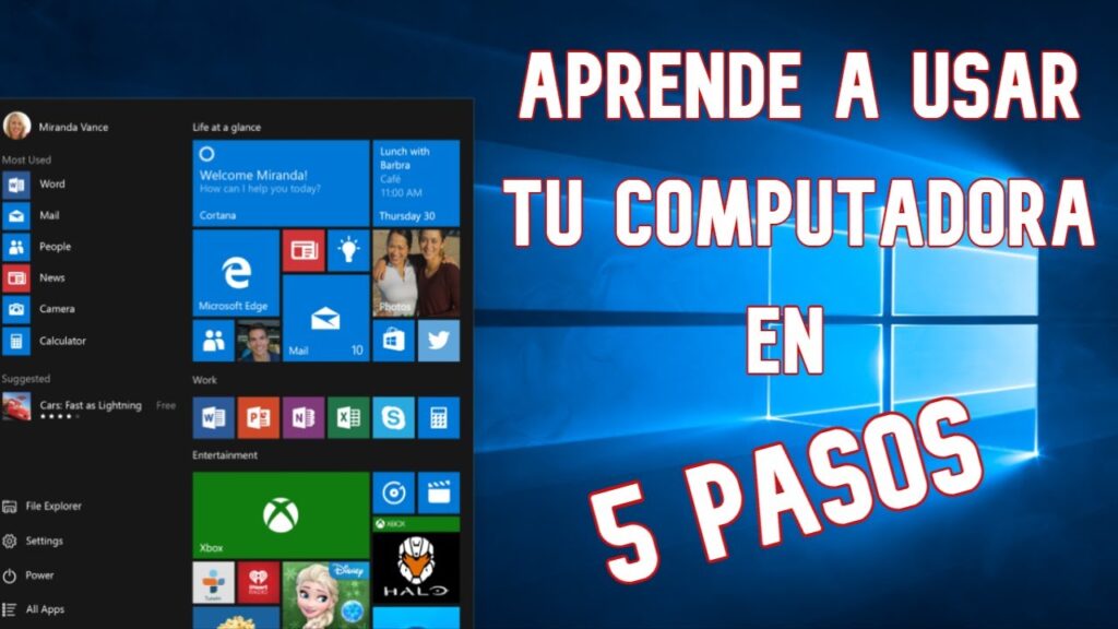 guia completa para usar la computadora por primera vez
