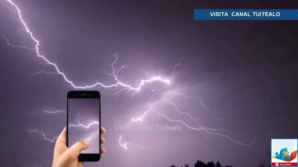 los celulares atraen los rayos durante una tormenta