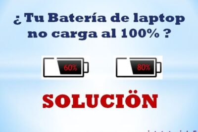 por que mi laptop solo carga hasta 60 por ciento
